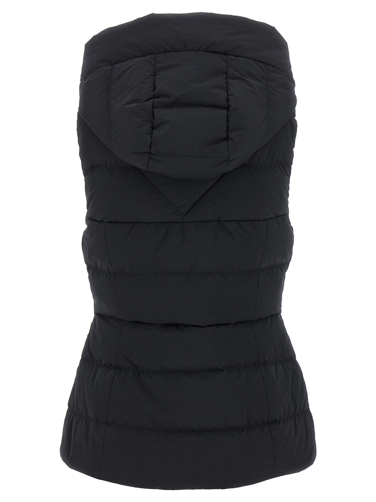 Black Polyamide Sleeveless Jacket