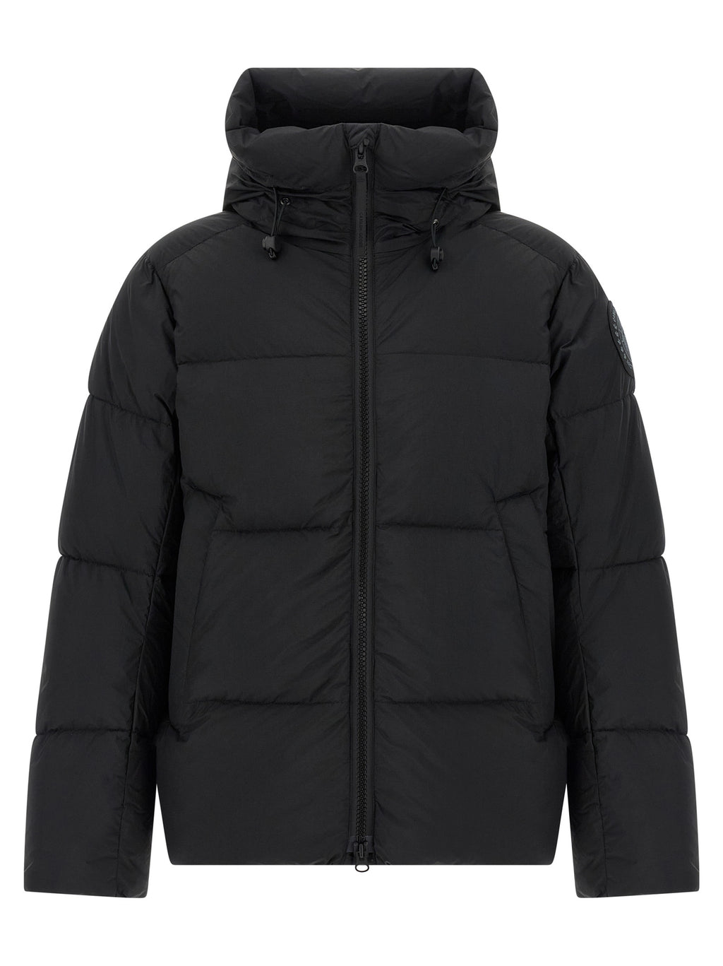 Black Polyamide Full-Length Jacket