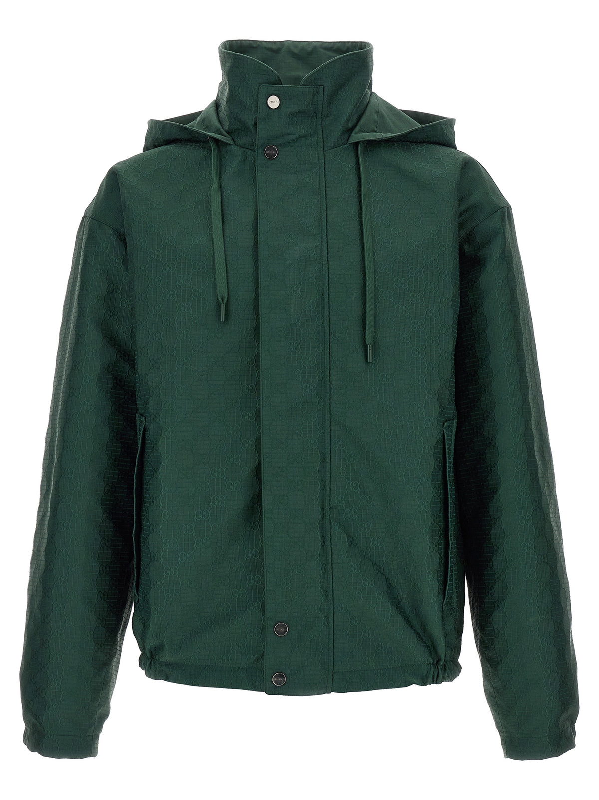 Bicolor Cotton Shell Jacket