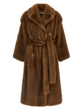 Brown Polyester Coat