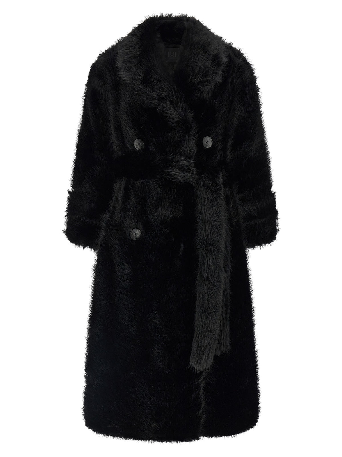 Black Polyester Coat