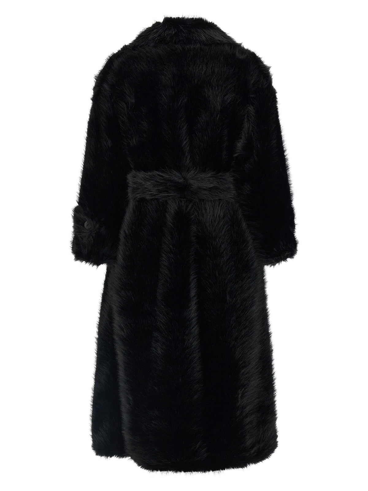 Black Polyester Coat