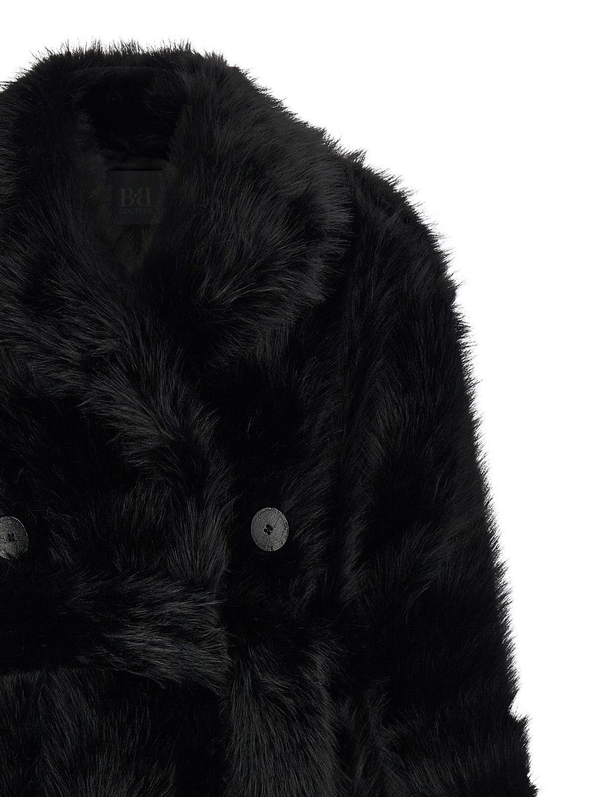 Black Polyester Coat