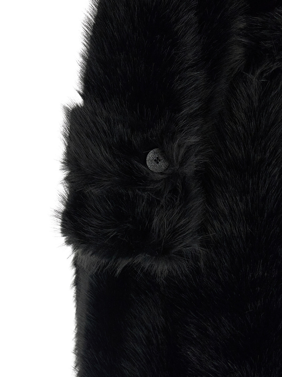 Black Polyester Coat