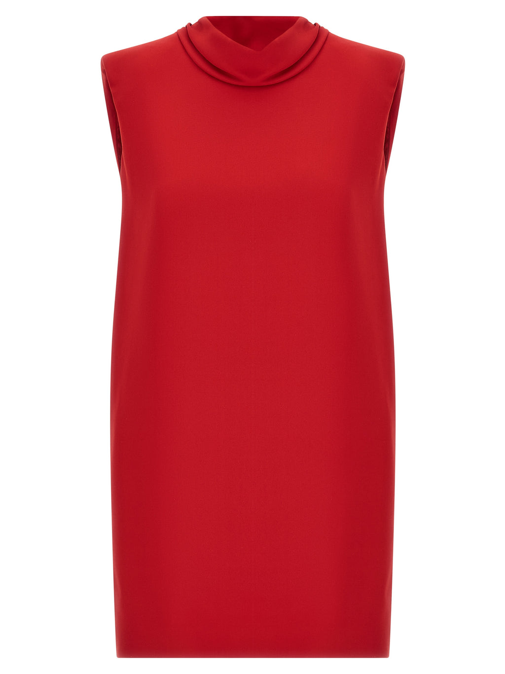 Red Silk Short Dress