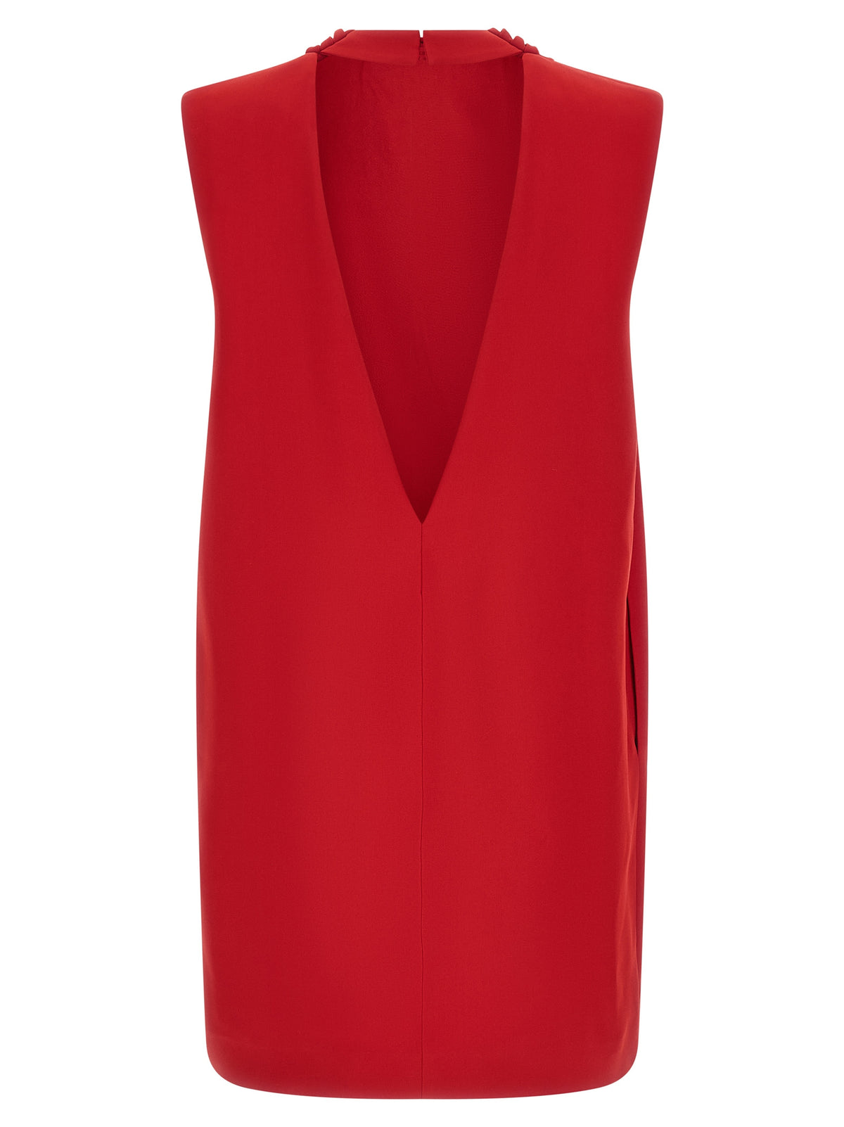 Red Silk Short Dress