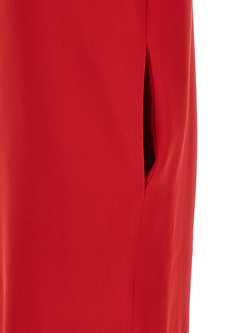 Red Silk Short Dress