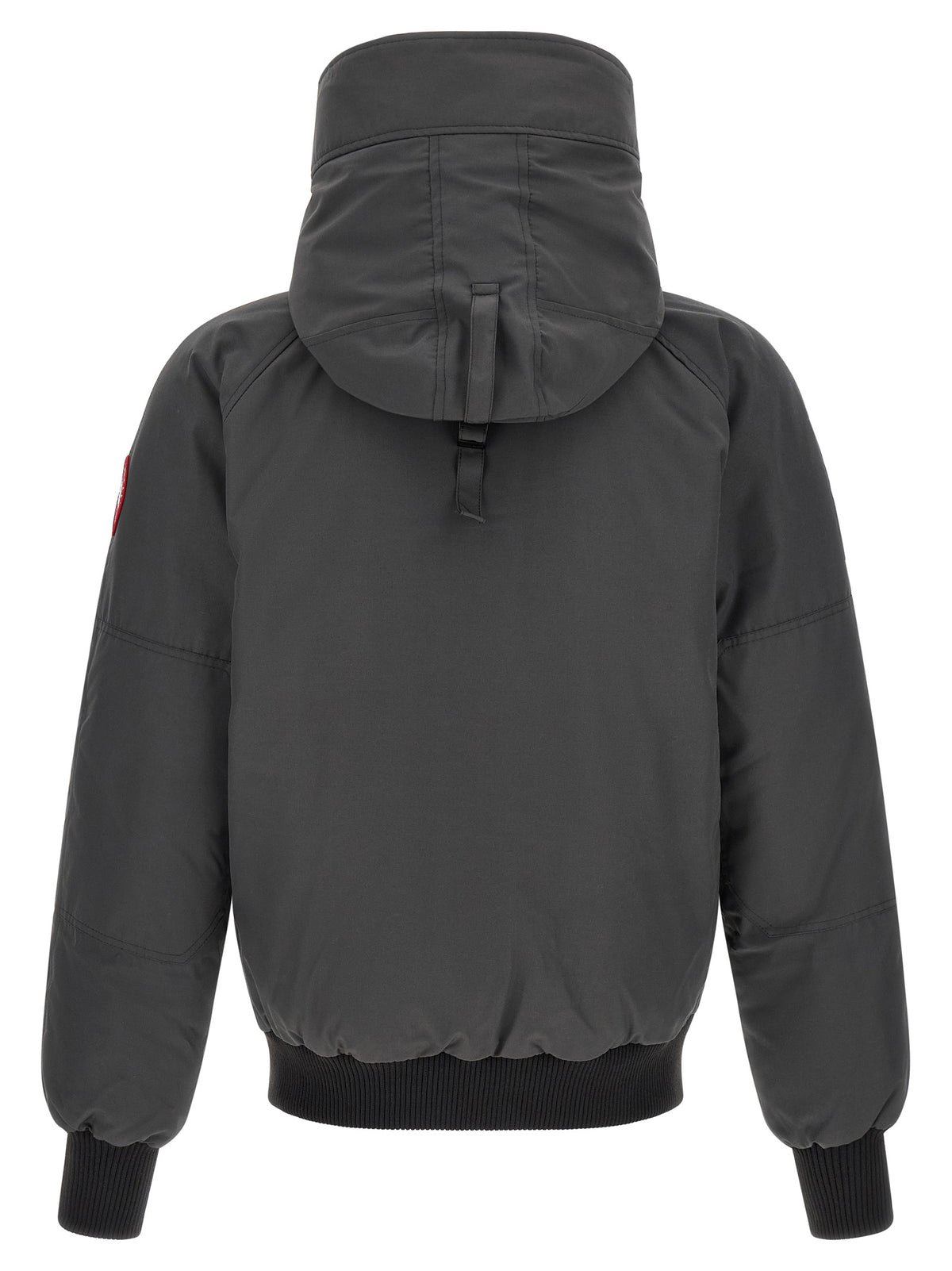 Gray Polyester Bomber