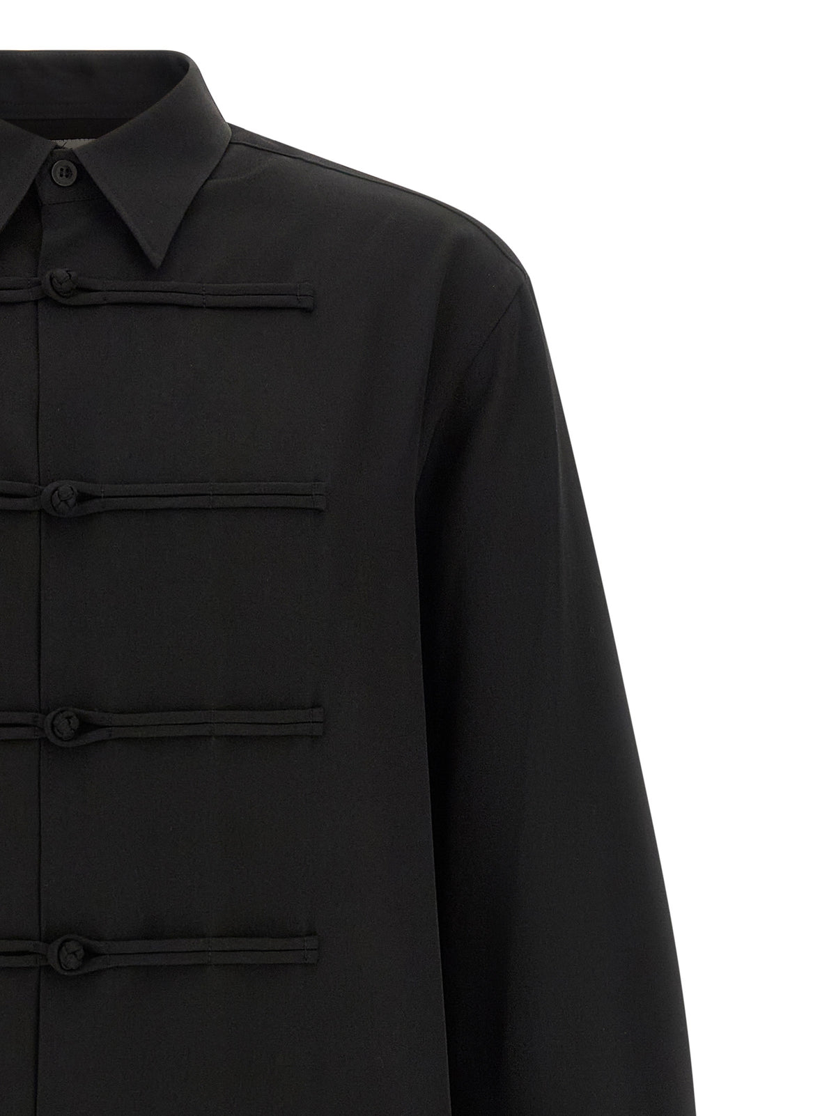 Black Wool Blouse