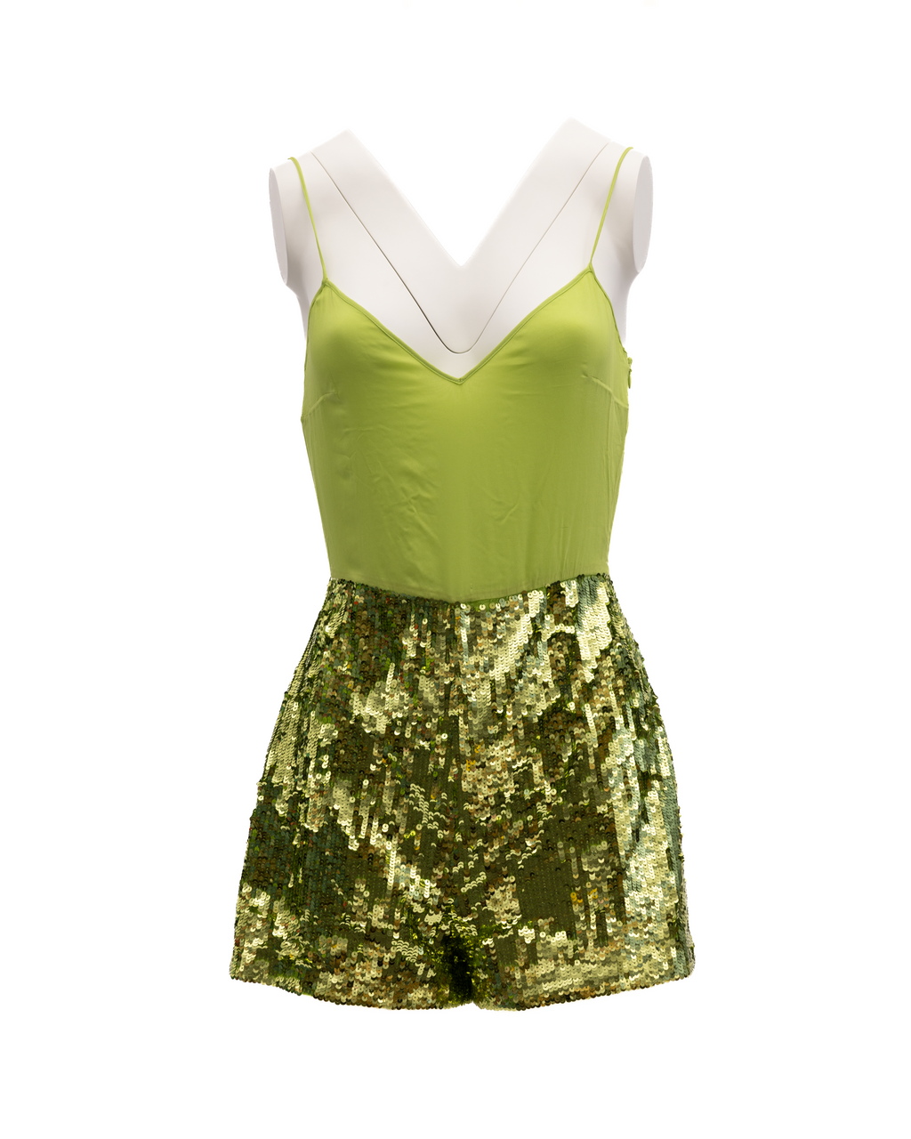 Women Green Sequin Jumpsuit