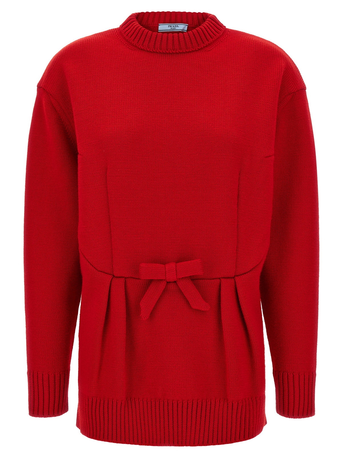 Red Virgin Wool Cardigan