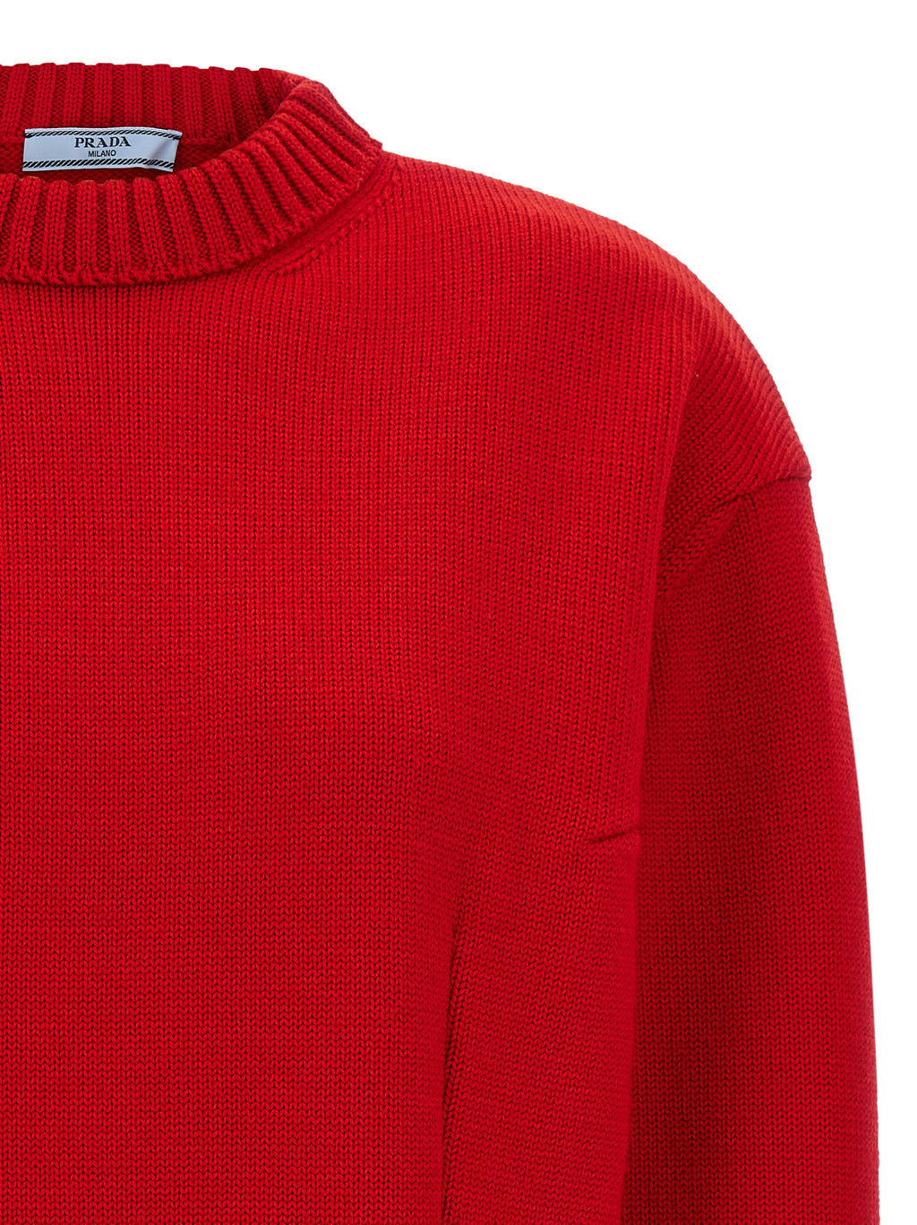 Red Virgin Wool Cardigan
