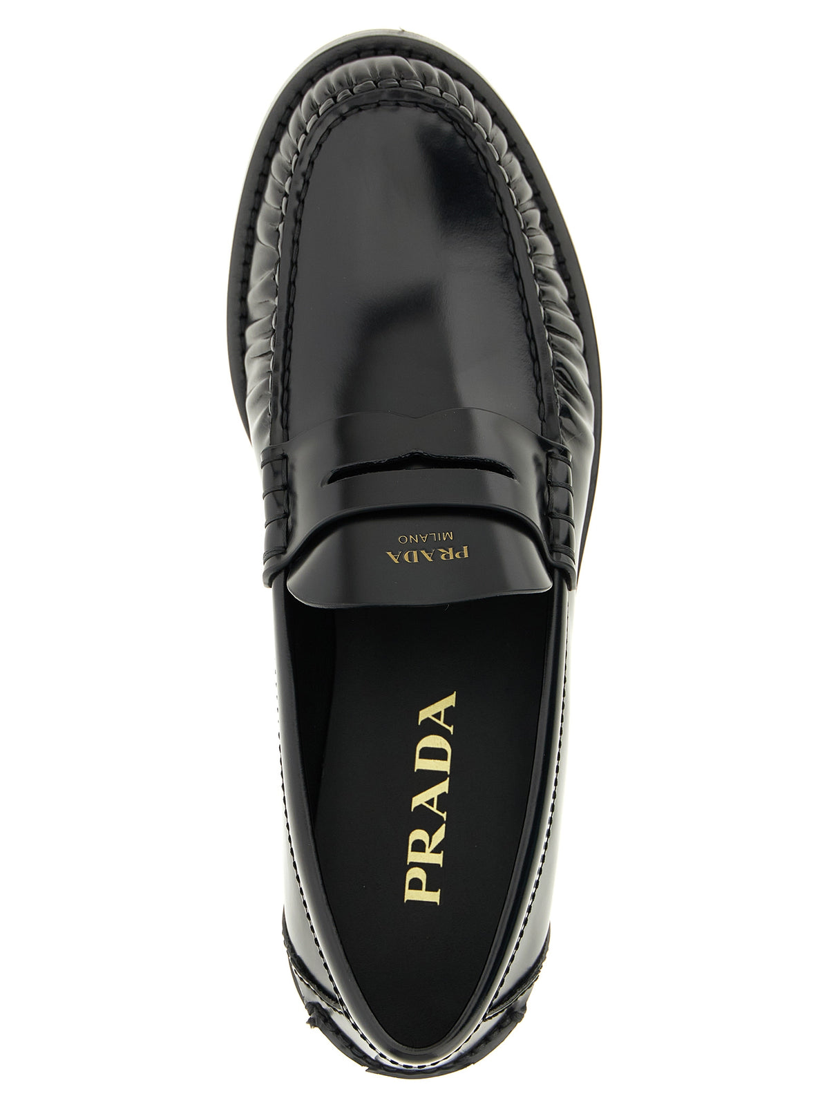 Black Calfskin Slip-On Loafers