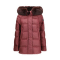 Purple Polyester Full-Length Jacket