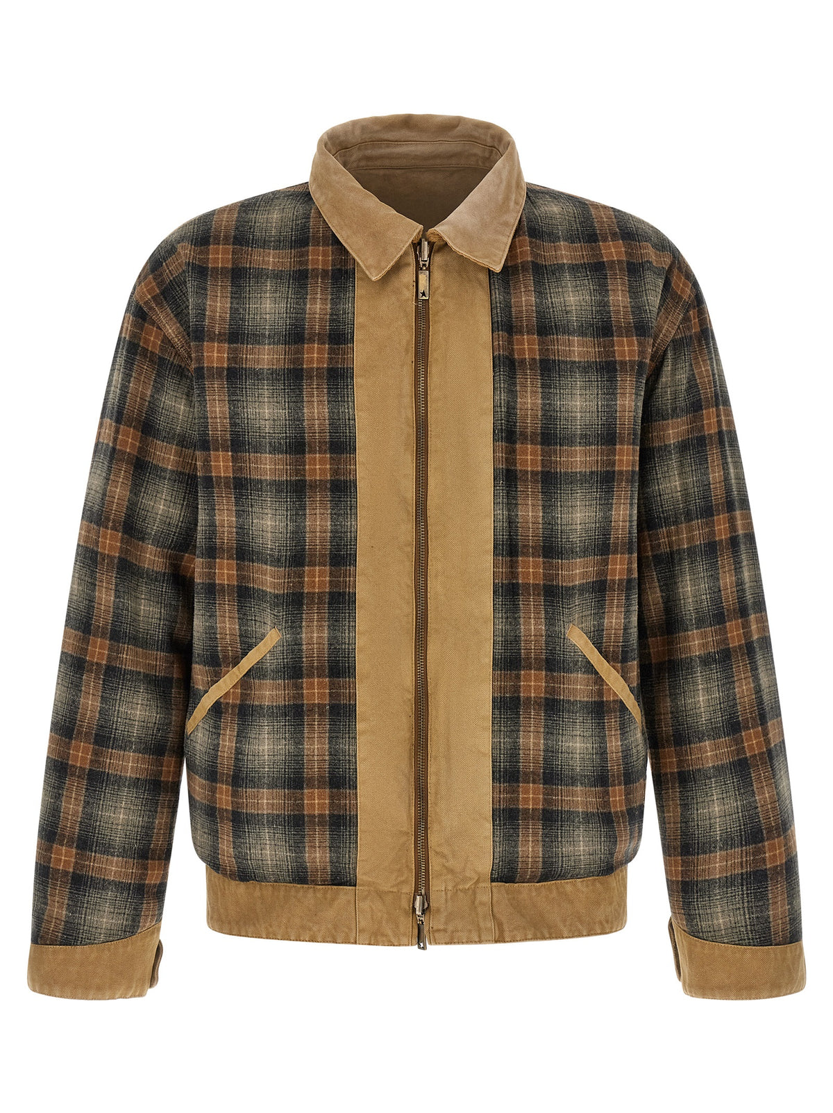 Beige Cotton Shell Jacket
