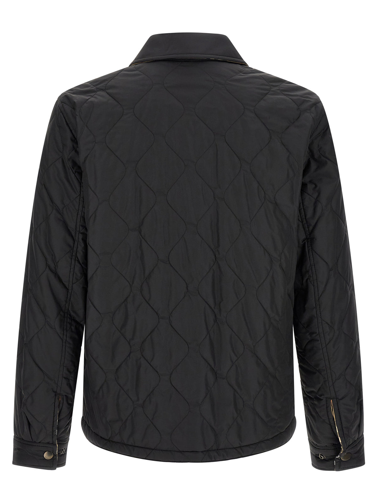 Black Polyamide Full-Length Jacket