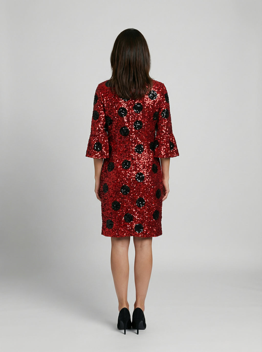 Red Cotton Cocktail Dress