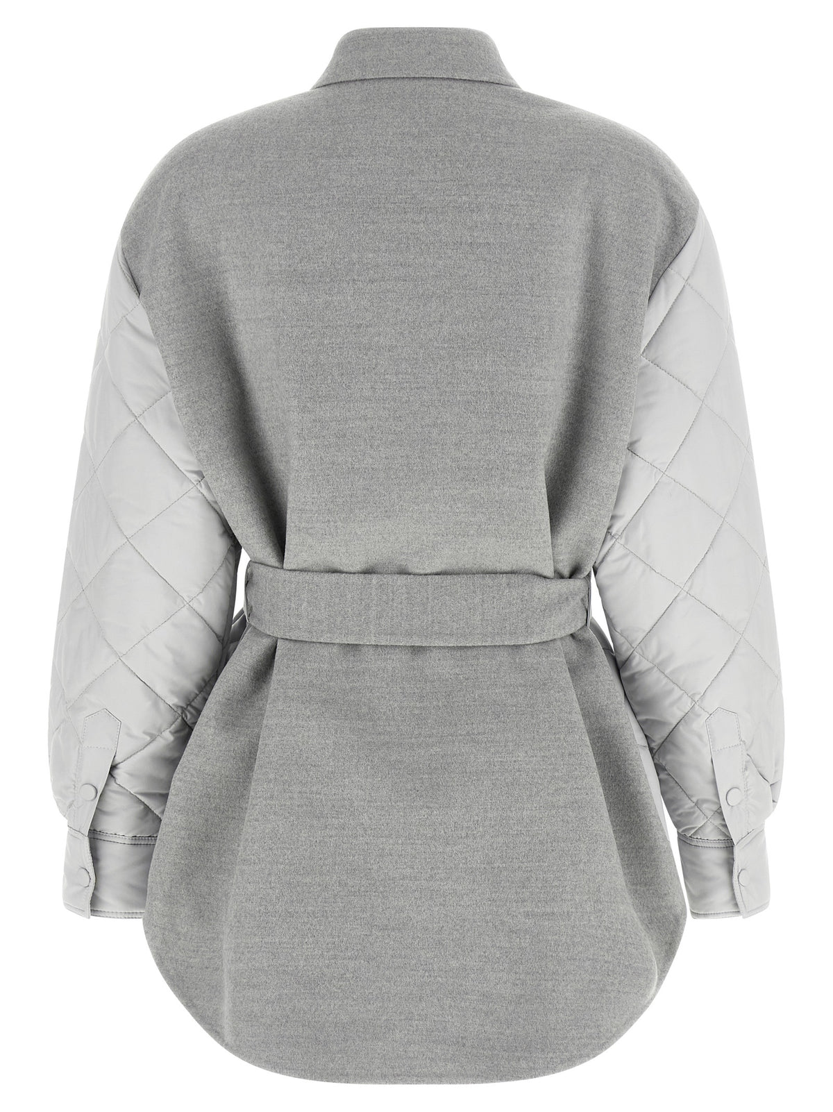 Gray Polyester Shell Jacket