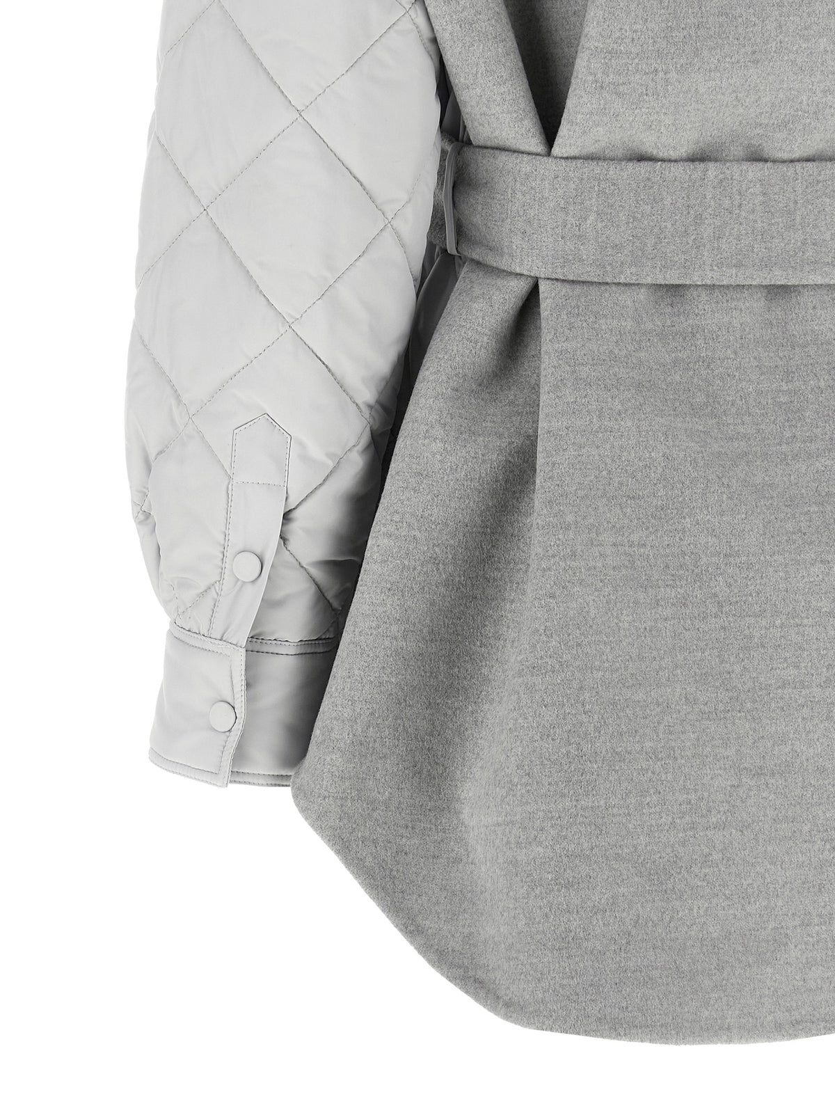 Gray Polyester Shell Jacket
