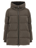 Brown Wool Full-Length Jacket