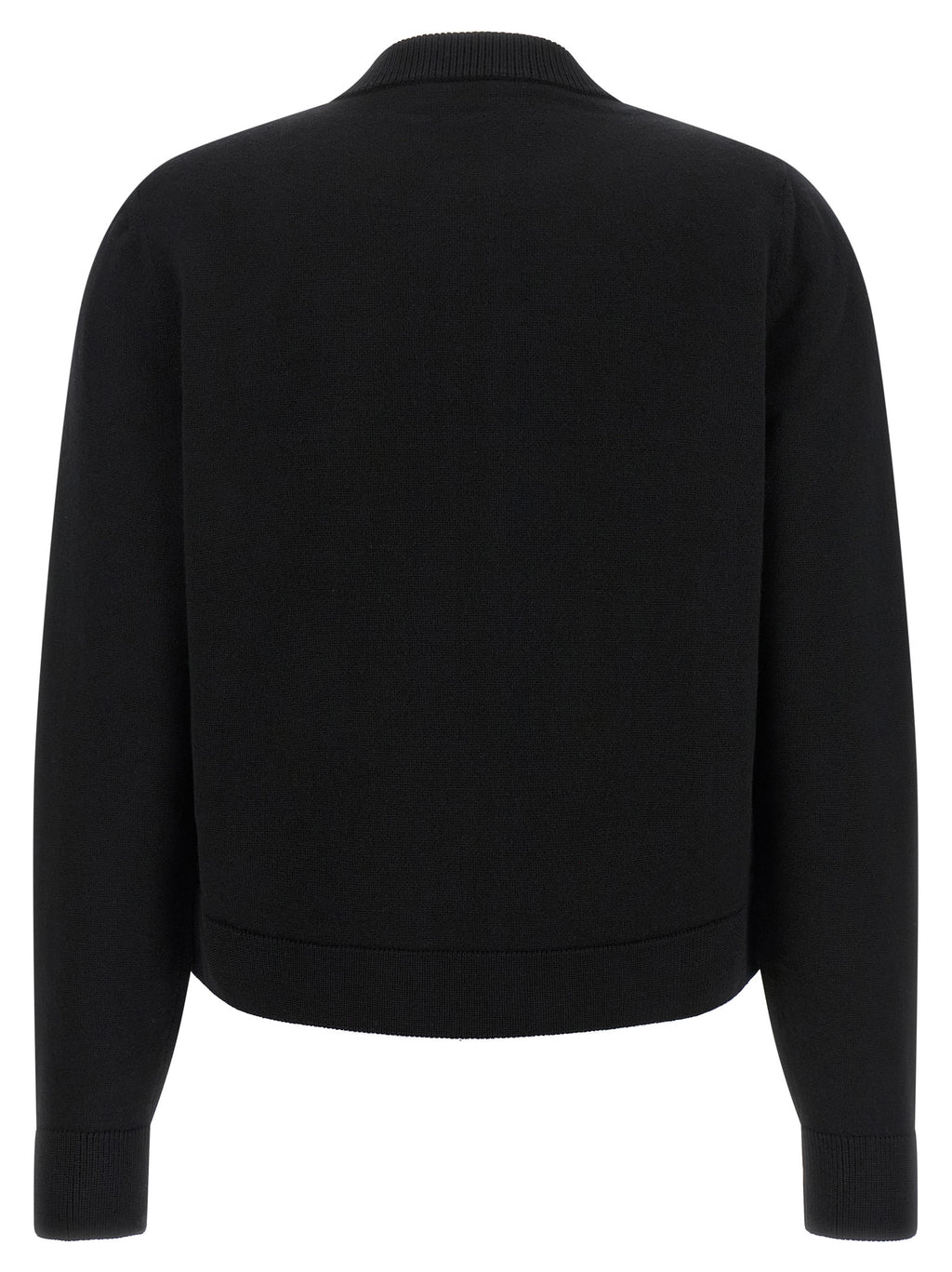 Black Polyester Cardigan
