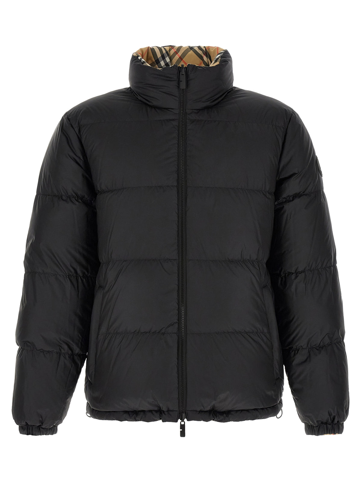 Beige Polyester Shell Jacket