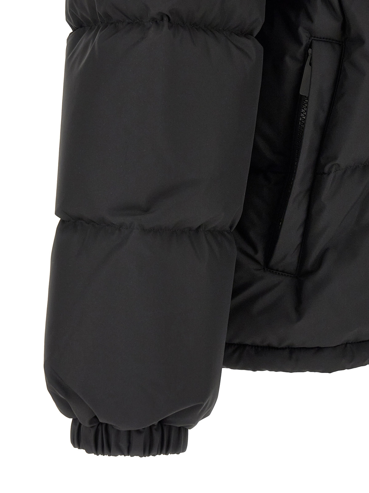 Black Polyester Parka
