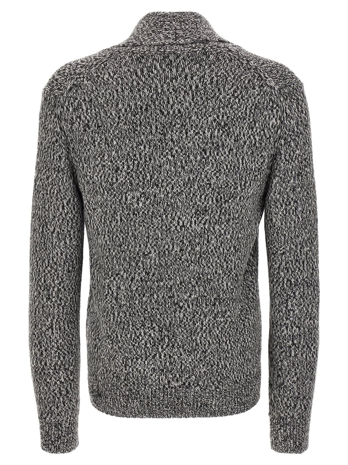 Bicolor Wool Cardigan