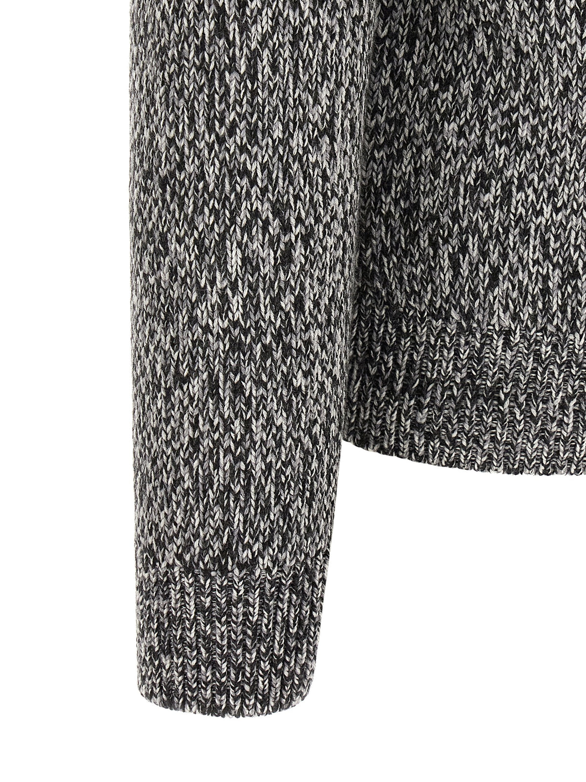 Bicolor Wool Cardigan