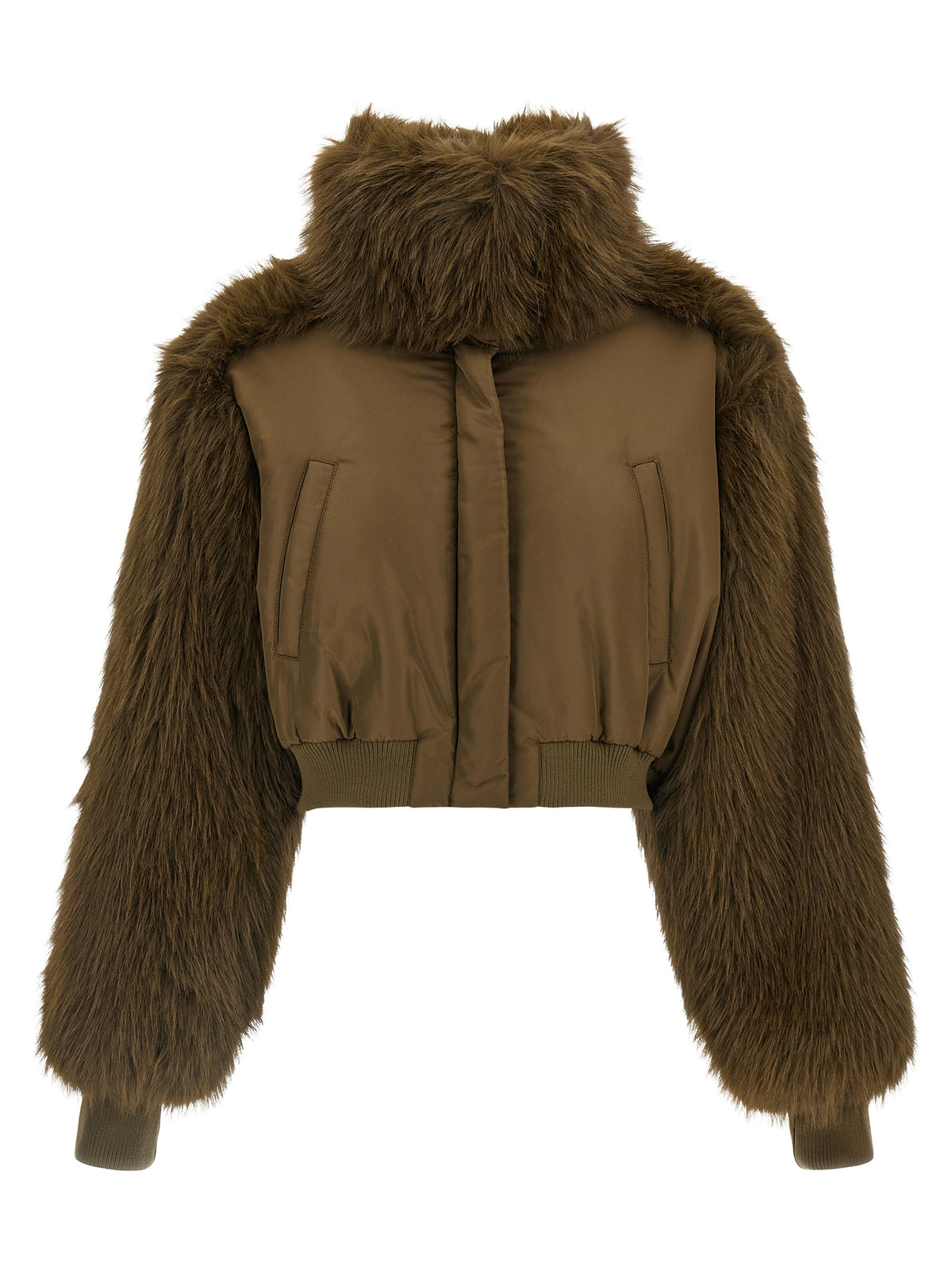 Bicolor Virgin Wool Bomber