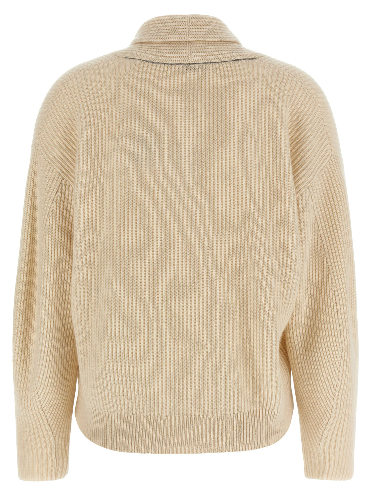 Beige Cashmere Cardigan