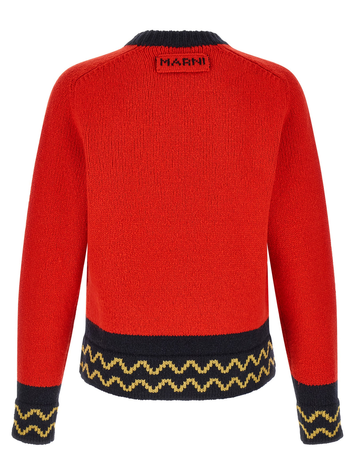 Red Wool Cardigan