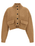 Beige Cashmere Cardigan