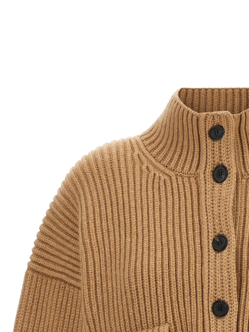 Beige Cashmere Cardigan
