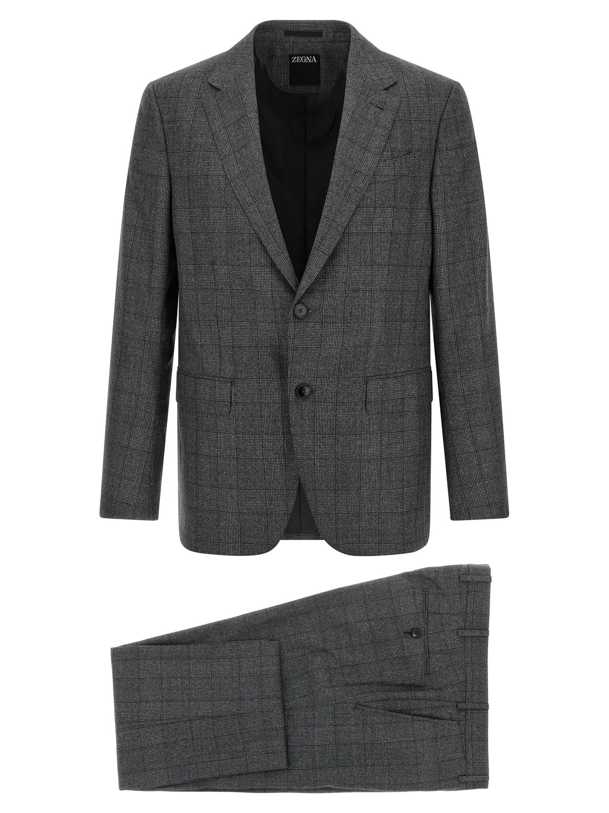 Gray Wool Two-Piece Suit