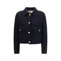 Blue Wool Oves Aries Full-Length Jacket