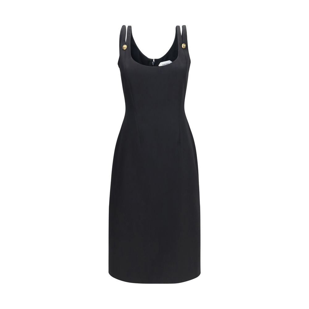 Black Wool Oves Aries Cocktail Dress