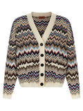 Multicolor Viscose Cardigan