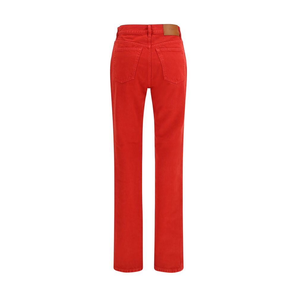 Red Cotton Pants