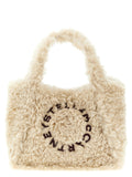 Beige Polyester Tote Bag