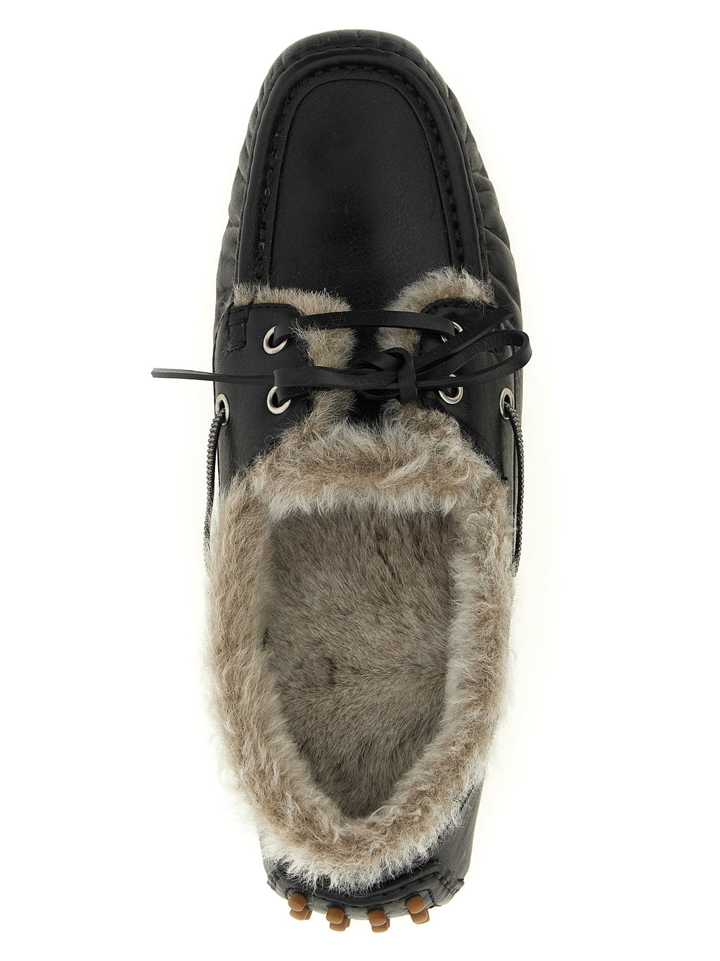 Black Calfskin Slip-On Loafers