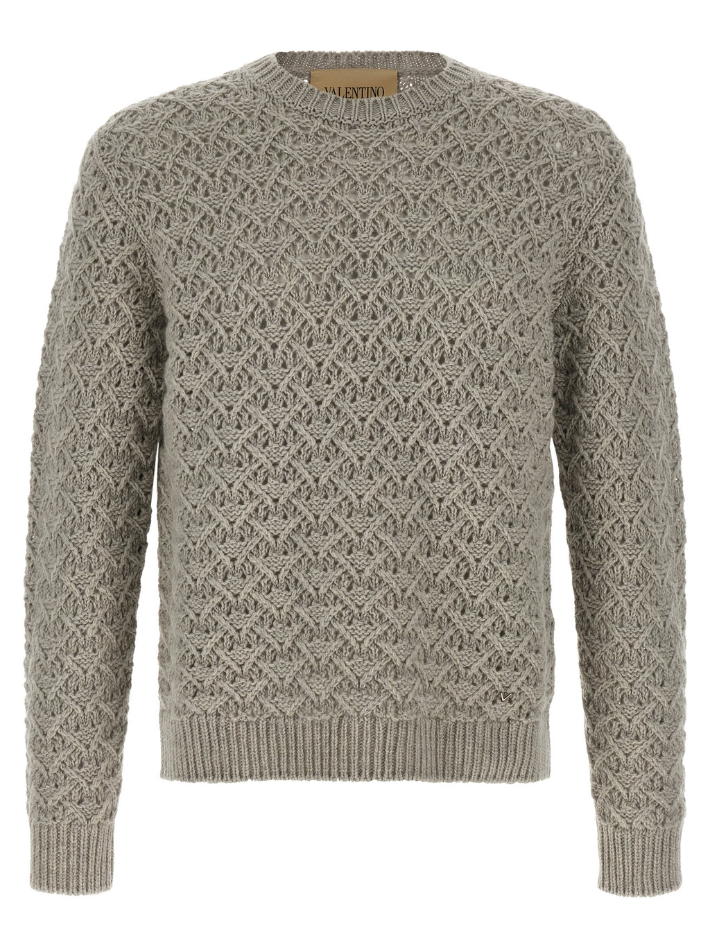 Gray Virgin Wool Cardigan