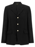 Black Polyester Blazer