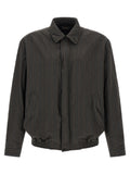 Brown Polyester Bomber