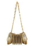Gold Stainless Steel Shoulder Bag