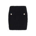 Black Viscose Mini Skirt