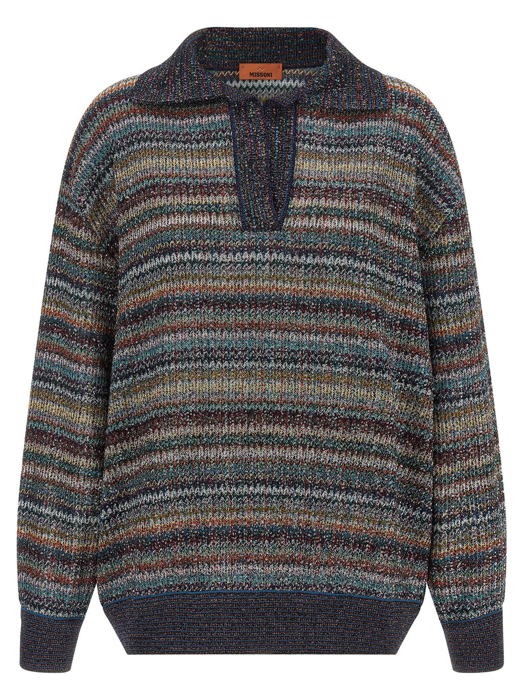 Multicolor Viscose Polo Shirt