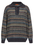 Multicolor Viscose Polo Shirt