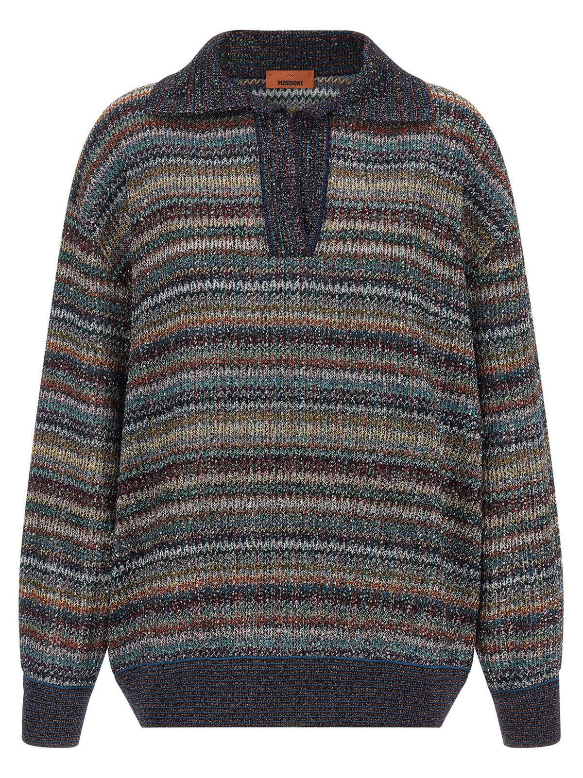 Multicolor Viscose Polo Shirt