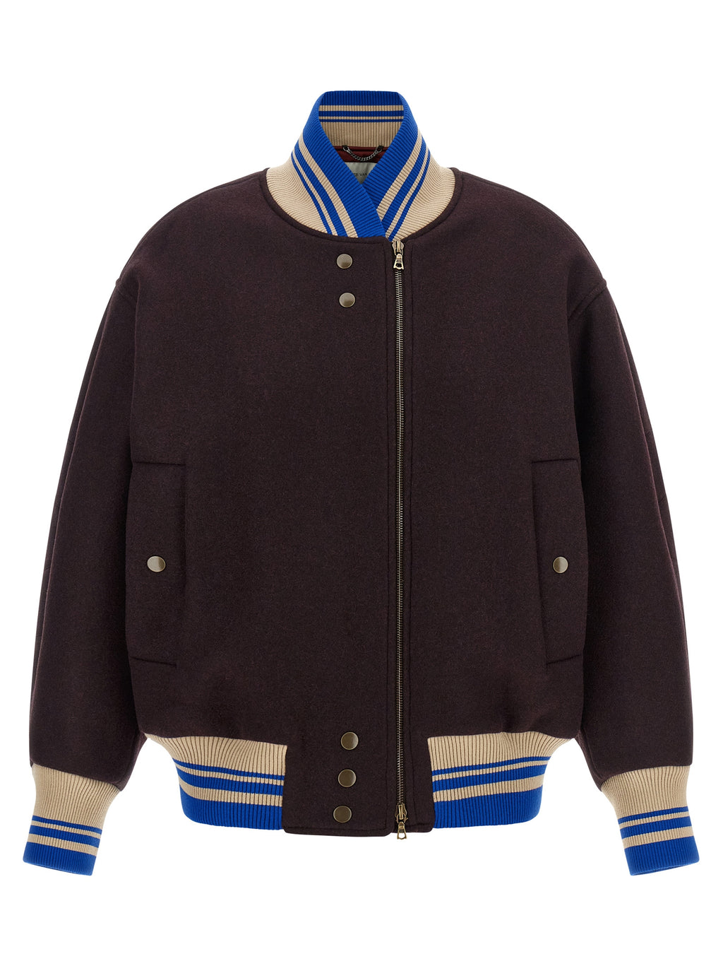 Purple Wool Bomber